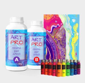 Kit Raffaello: Resina per artisti colori neon