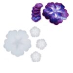 Stampi in silicone – Set “Fiori” Vassoio + 3 Sottobicchieri