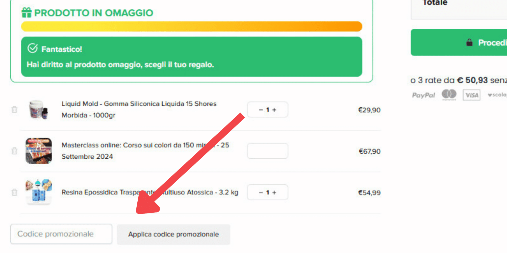 Guida codice sconto