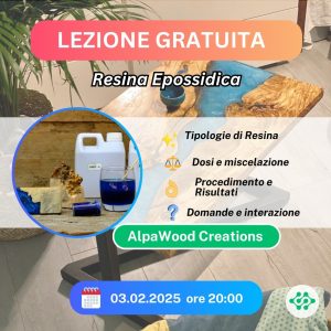 LEZIONE GRATUITA: RESINA EPOSSIDICA