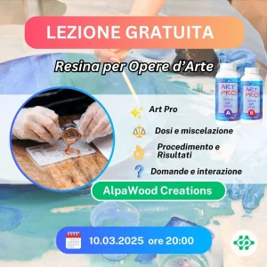 LEZIONE GRATUITA: Arte in Resina